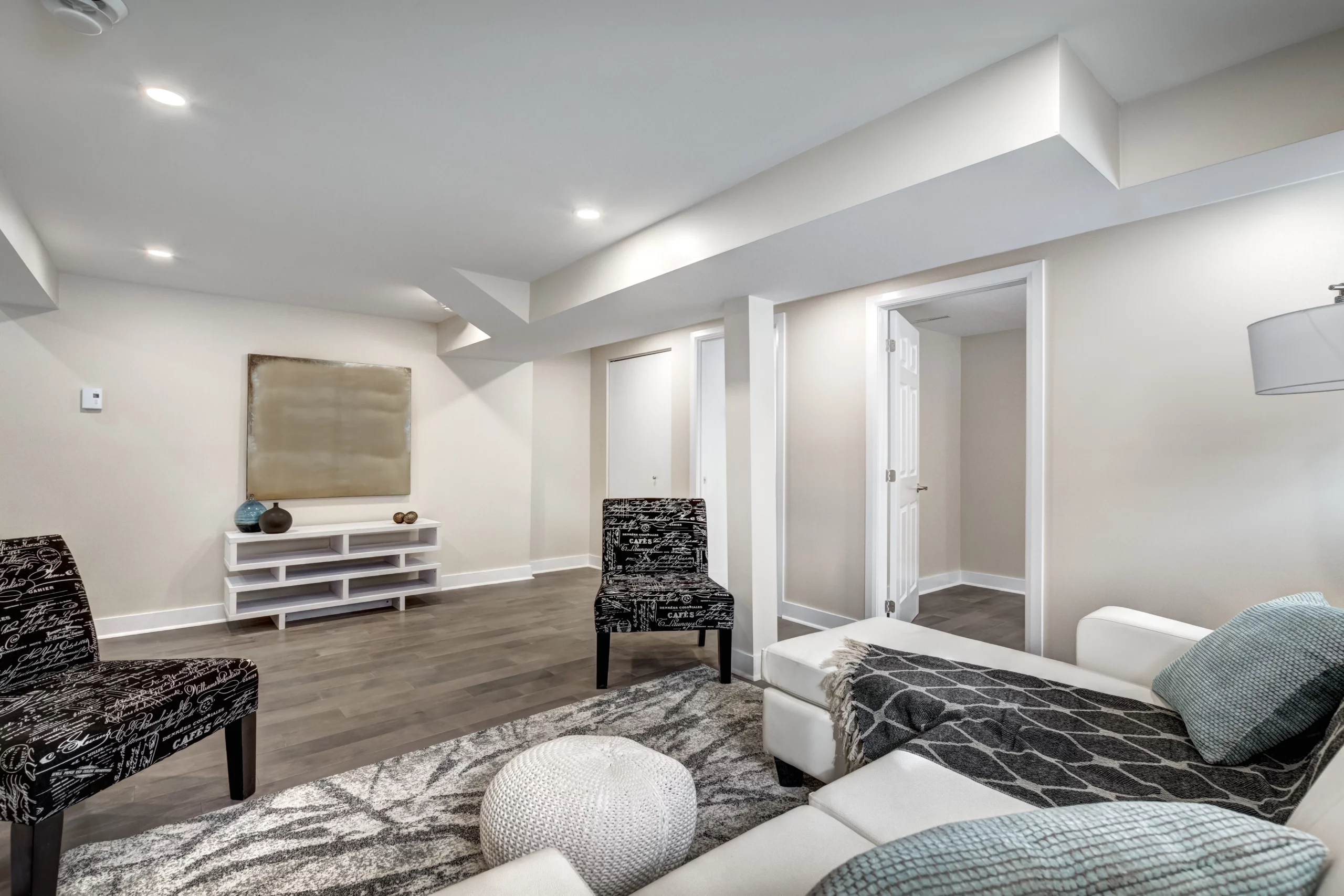 Finished basement remodeling
